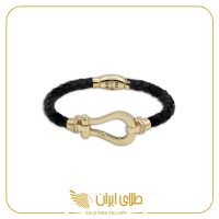 بنگل چرم امگا سورمه ای