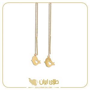 گوشواره بخیه گلدین گنجشک