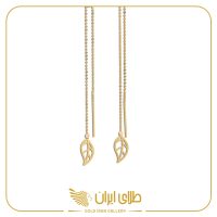 گوشواره بخیه گلدین برگ