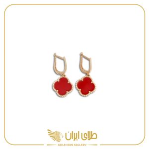 گوشواره ونکلیف پارسیس قرمز