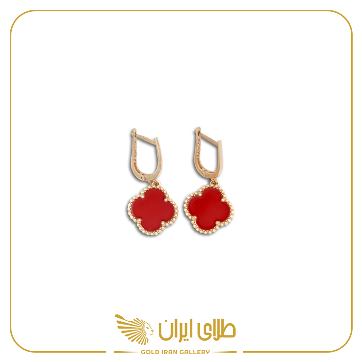 گوشواره ونکلیف پارسیس قرمز