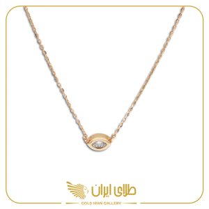 گردنبند زبرا تک نگین
