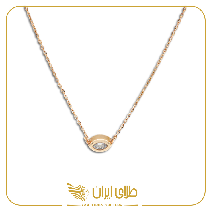 گردنبند زبرا تک نگین