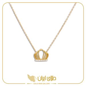 گردنبند تاج نگین دار
