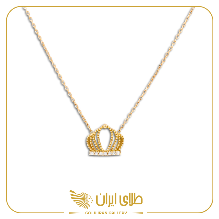 گردنبند تاج نگین دار