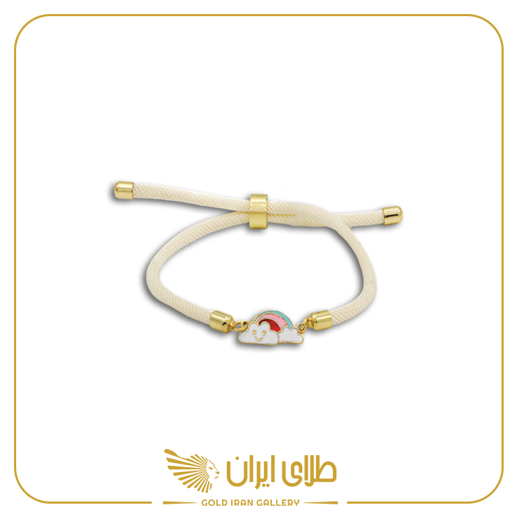 دستبند کنفی ابر و رنگین کمان