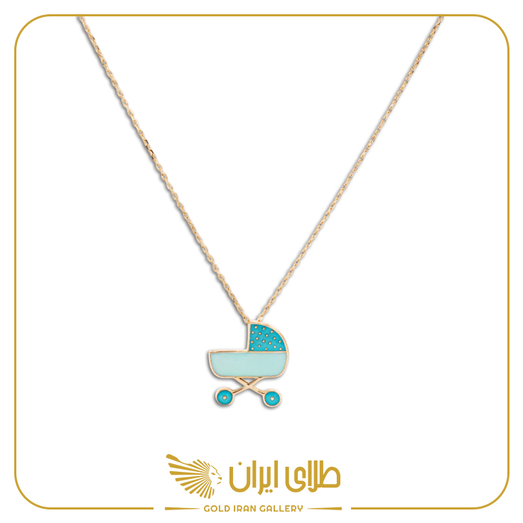 گردنبند کالسکه آبی