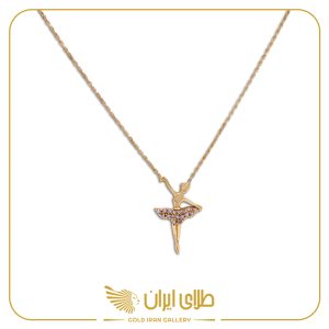 گردنبند بالرین نگین دار