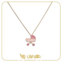 گردنبند کالسکه صورتی