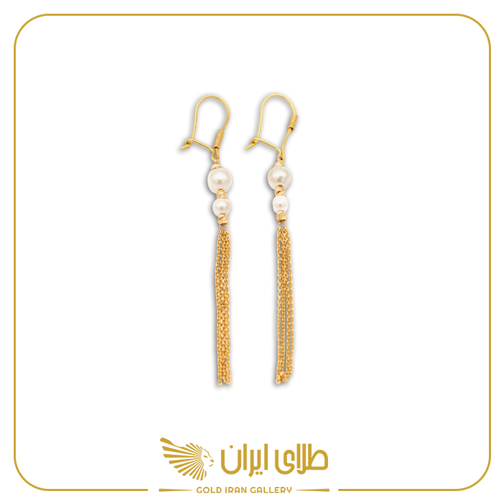 گوشواره مرواریدی زرنگار