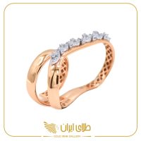 انگشتر لوکس نگین دار دوقلو