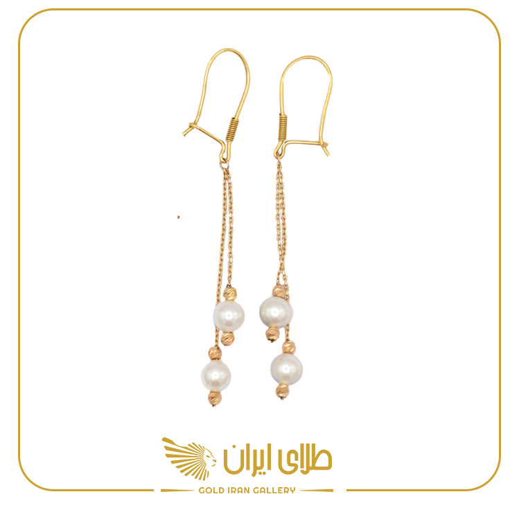 گوشواره مروارید زرنگار