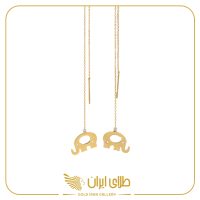 گوشواره بخیه گلدین فیل