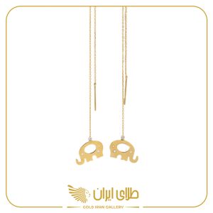 گوشواره بخیه گلدین فیل