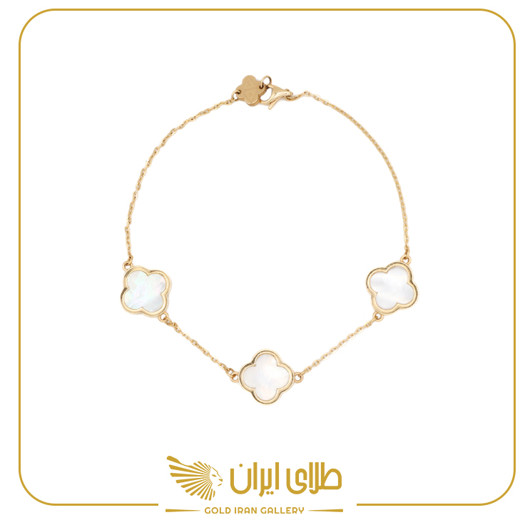 دستبند ون کلیف پارسیس سفید