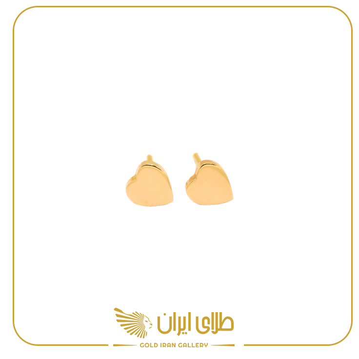 گوشواره میخی قلب بزرگ