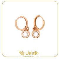 گوشواره زبرا تک نگین گرد