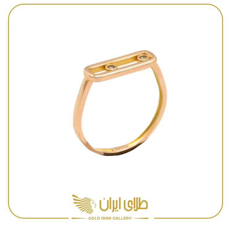 انگشتر مینیمال مستطیل