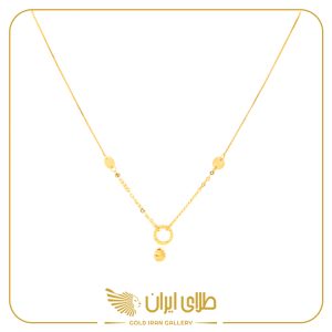 گردنبند مینیمال گوی و دایره