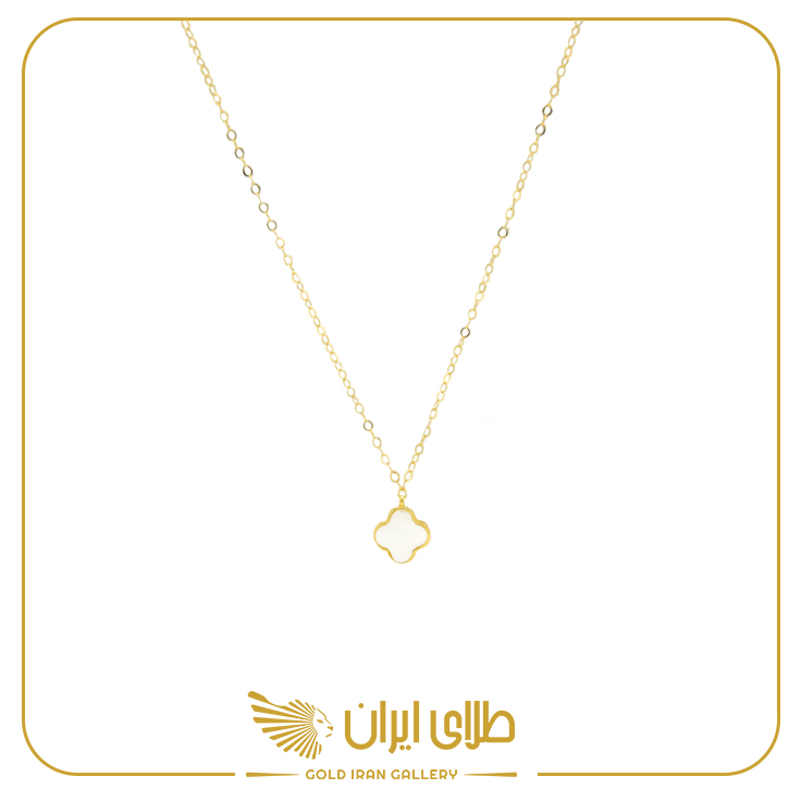 گردنبند مینیمال ونکلیف سفید