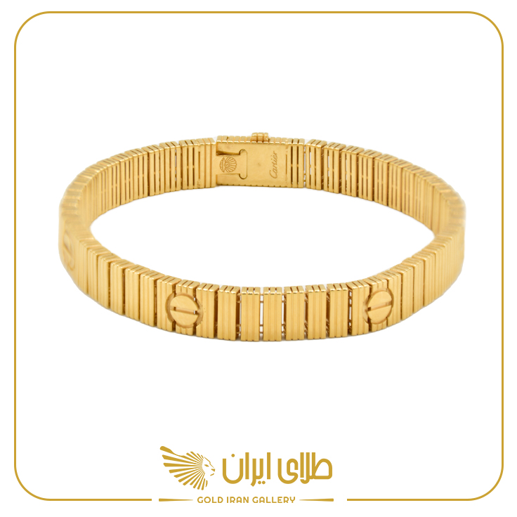 دستبند لخت کارتیه زرد