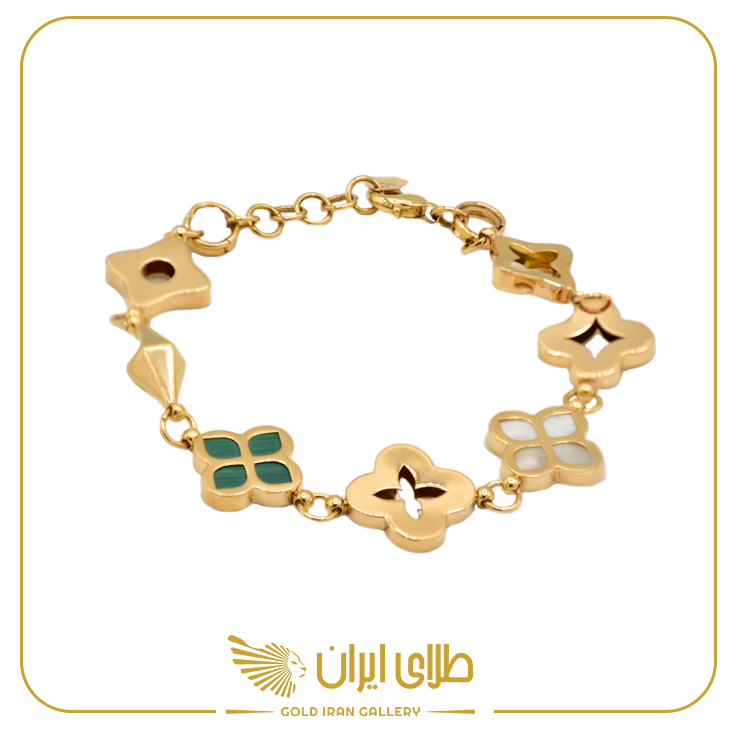 دستبند ونکلیف سبز و سفید